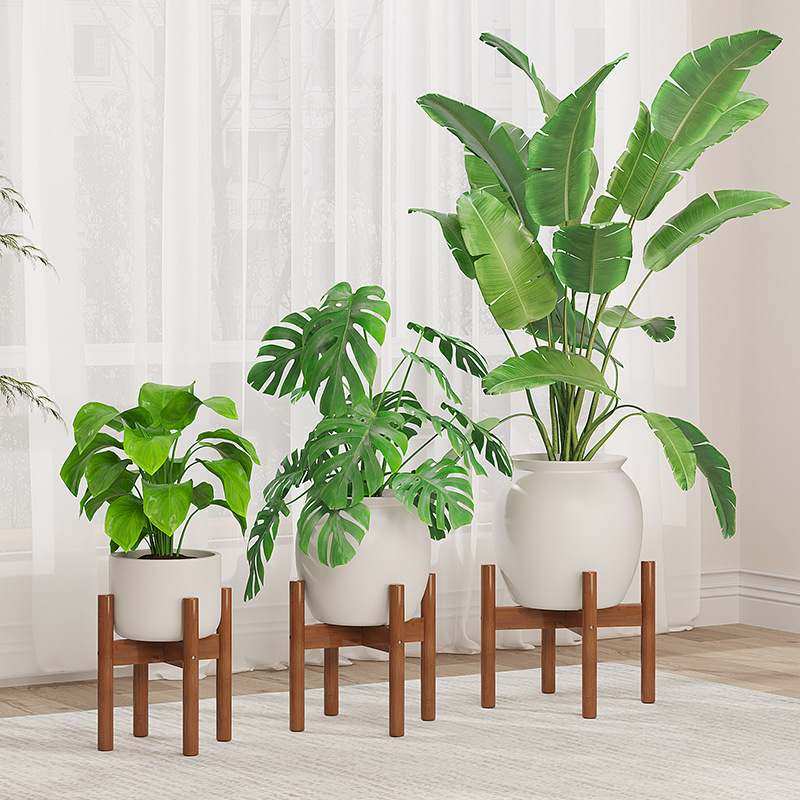 新品 网红北欧花架阳台花架十字盆栽架客厅绿萝支架落地置物架