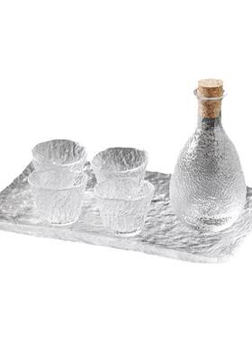 玻璃清酒具酒壶酒盅小酒杯白酒杯