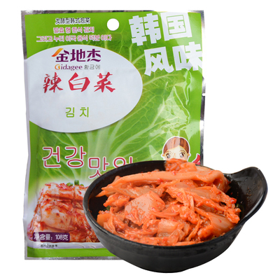 金地杰辣白菜泡面小咸菜寿司海苔饭团商用韩国辣白菜制作凉面早餐