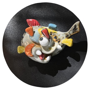 景德镇手工制作陶瓷冰箱贴原创设计旅游纪念品送礼物好物小鱼系列