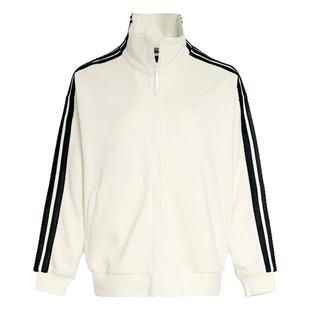 Adidas阿迪达斯女子三条纹休闲外套2026春女立领夹克KS2817