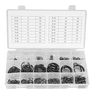 酷安腾65mn锰钢A型轴用挡圈孔用弹性C形内卡簧开口挡圈卡黄外卡钳