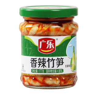 广乐香辣竹笋177g香辣金针菇下饭菜榨菜泡菜酱腌菜早餐配粥拌面