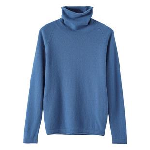 【反季清仓】羊绒衫秋冬毛衣女纯堆堆高翻领修身针织打底羊毛衫