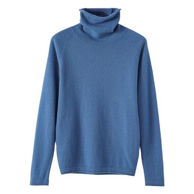 【反季清仓】羊绒衫秋冬毛衣女纯堆堆高翻领修身针织打底羊毛衫