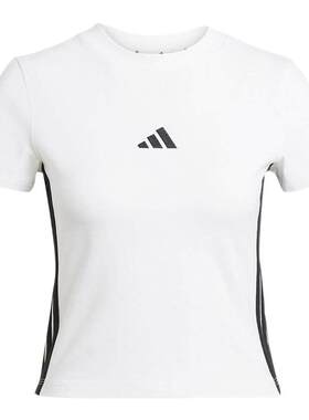 Adidas阿迪达斯官方正品女装2026新款运动服短袖圆领T恤休闲半袖