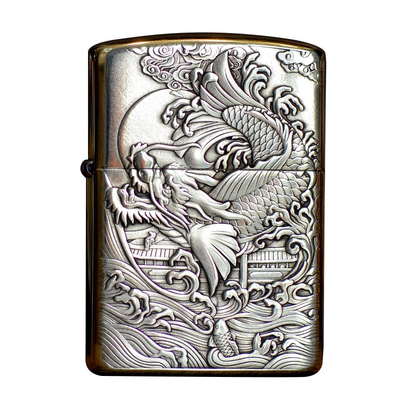 zippo打火机纯银铜加工照片定制
