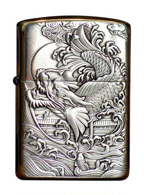 zippo打火机纯银铜加工照片定制