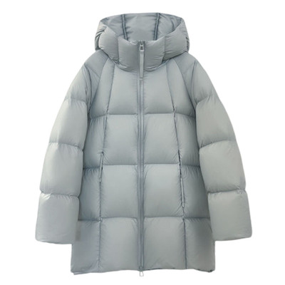 云朵泡芙白鸭绒羽绒服女冬季新款