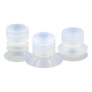 天行小头真空吸盘机械手强力吸嘴硅胶软胶气动配件透明白色5mm孔