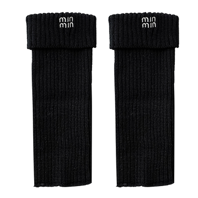 针织袜套女秋冬纯棉中长筒袜子