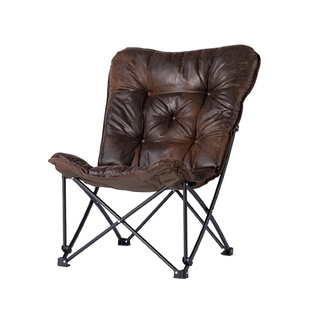 NITORI宜得利家居户外露营折叠椅便携慵懒风蝴蝶椅懒人沙发休闲椅