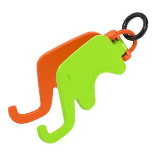 可爱大象手机支架便携床头支撑架钥匙圈扣折叠方便携带支架手机座迷你大象桌面小巧便携平板手机支架懒人支架