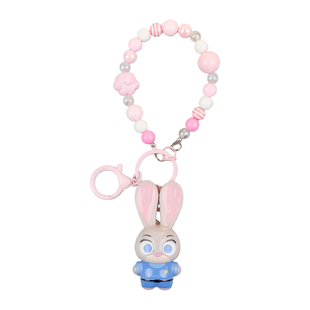 疯狂动物城公仔手机挂件朱迪尼克手机挂链钥匙扣手机挂绳串珠吊坠