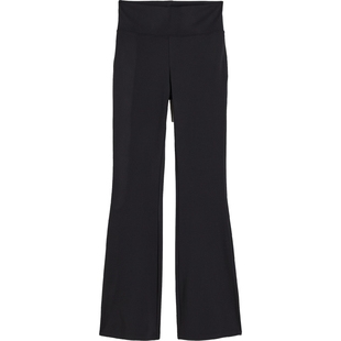 HM女装裤子冬季简约舒适宽腰带显瘦喇叭打底裤1137317