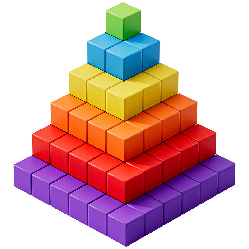 小正方体立体空间思维训练方块积木拼装数学图形教具儿童益智玩具