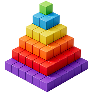 小正方体立体空间思维训练方块积木拼装数学图形教具儿童益智玩具