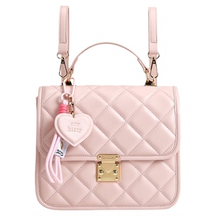 官方正品Cow&Kitty双肩包2025新款高级感菱格单肩手提包轻便背包