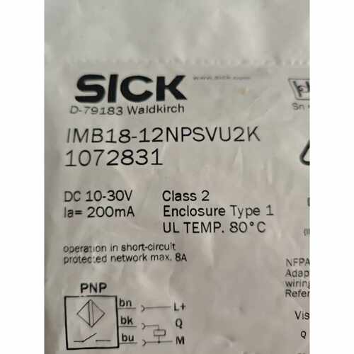 SICK接近开关，型号IMB18-12NPSVU2K，订询价