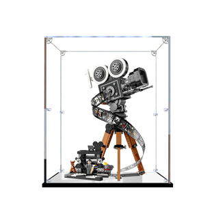 适用乐高43230华特·迪士尼摄影机积木收纳防尘罩子亚克力展示盒