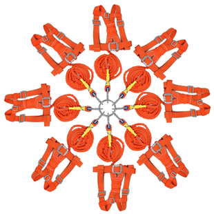 趣味拔河绳多向拔河绳多人多项三角成人儿童亲子幼儿园运动会比赛