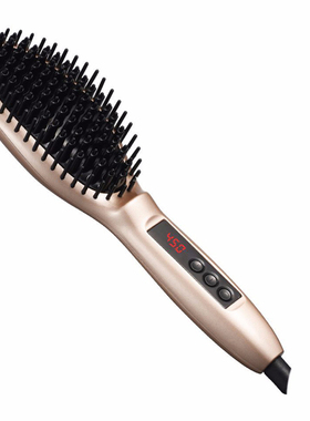 直发梳神器不伤发家用负离子直发器brush hair straightener iron