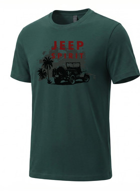 jeep专柜正品夏季纯棉短袖T恤衫