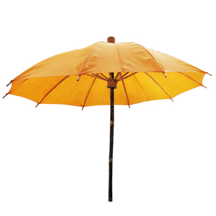 传统古典怀旧老式竹木伞油布油纸伞大黄伞手工防雨道具庭院桐油伞