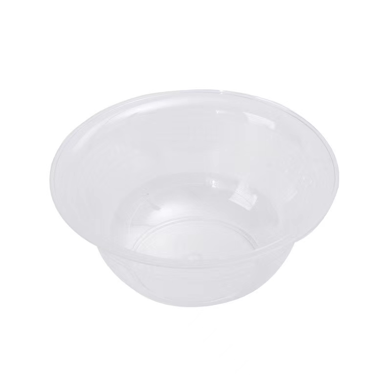一次性航空水晶餐具四件套结婚饭店商用塑料透明杯碗碟勺套装晨露