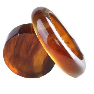 万福缅甸蓝散桶圆珠子根琥珀蜜蜡茶溶洞白根笑佛观音吊坠手镯项链