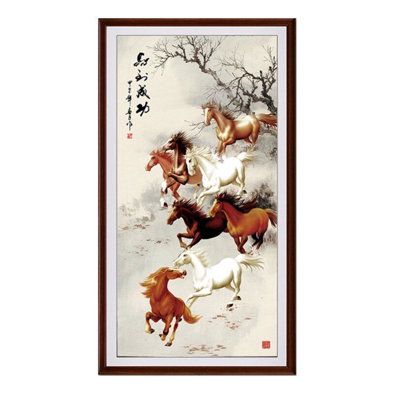 印花包邮纯棉十字绣套件DMC客厅