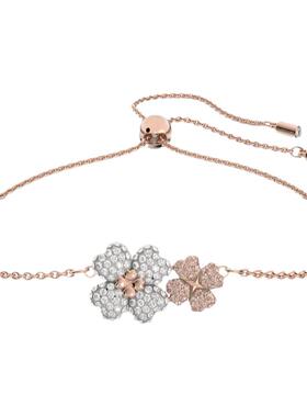 花朵四叶草手链女生流光溢彩