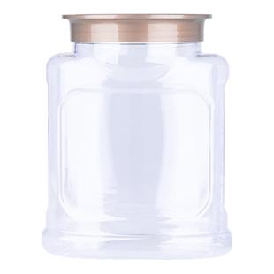 加厚异形塑料瓶透明密封罐博士金盖椭圆方形食品储物坚果包装零食