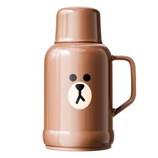 捷安玺布朗熊保温壶2025新款家用高颜值暖壶大容量宿舍学生热水瓶