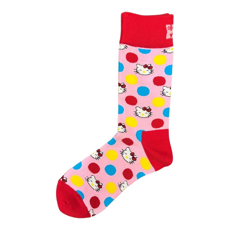 happysocks瑞典潮牌彩色中筒袜子