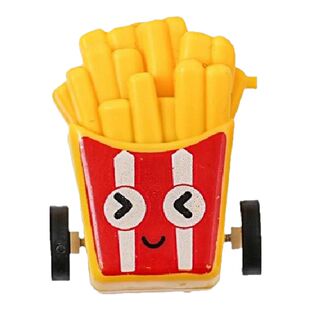可爱汉堡薯条回力玩具车分享创意迷你惯性小车幼儿园儿童节送宝宝
