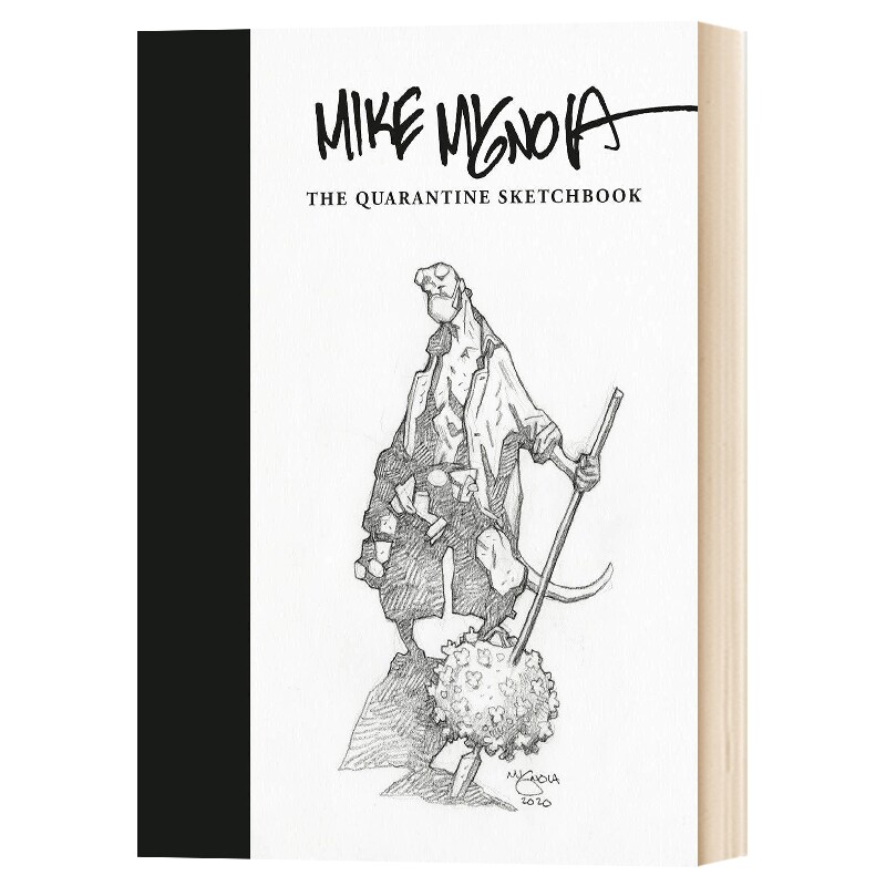 精装 迈克米格诺拉草稿集素描画集画册 Mike Mignola The Quarantine Sketchbook 英文原版 地狱男爵作者 黑马漫画