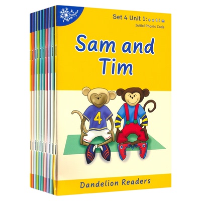 Phonic Books Dandelion Readers Set 4 Units 1-10 自然拼读分级阅读 故事绘本 幼儿英语启蒙读物 元音 辅音 4-7岁 英语原版进口