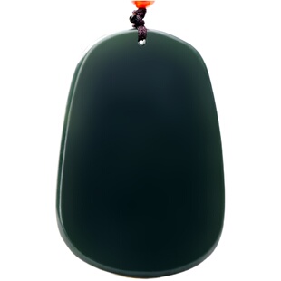 念玉新疆和田玉挂件男款玉佩天然黑青玉麒麟玉坠瑞兽如意吊坠项链