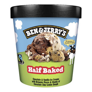 Ben&Jerry's英国进口本杰瑞冰淇淋巧克力布朗尼冰激凌瑞士莫凡彼