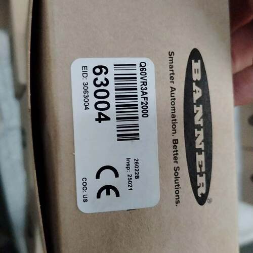 配件BANNER邦纳光电传感器 Q60VR3AF2000，货号6议价