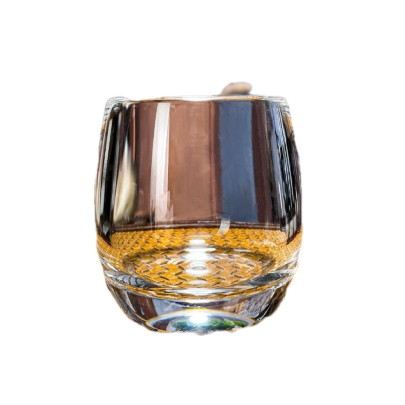 老师傅手工打造水晶玻璃杯纯天然原矿水晶杯办公室茶具茶杯200ml