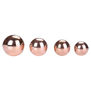 纯紫铜健身球实心手把件纯铜保健球可盘玩包浆一对4种尺寸可选择