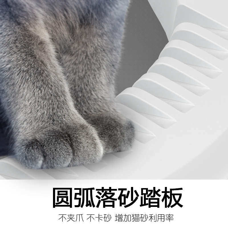 猫砂盆全半封闭式防外溅猫厕所猫咪用品小号猫屎盆除臭小号猫沙盆