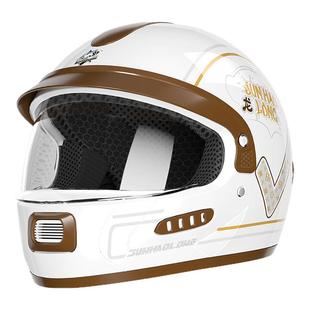 君豪龙3C认证电动摩托车头盔女冬季内推式保暖全盔男士防雾安全帽