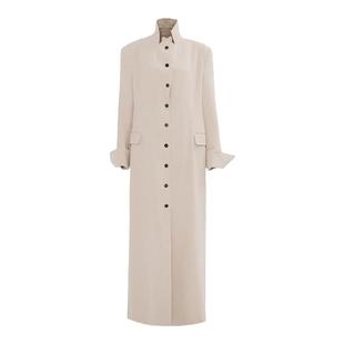 APOZi collection 墨痕诗人系列排扣外套男女同款纯色西装领长袖