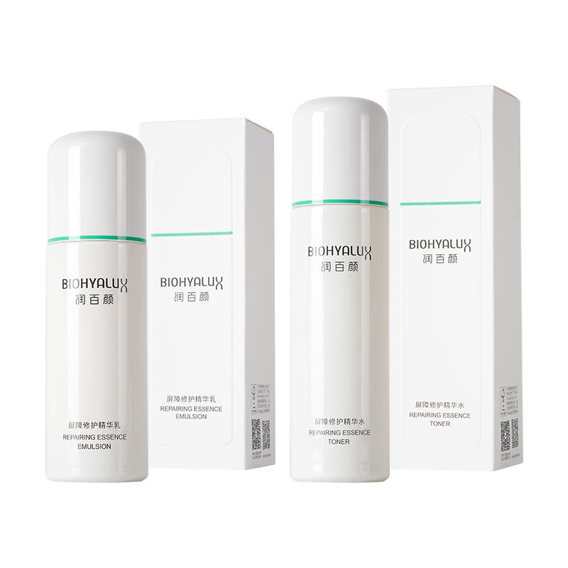 润百颜白纱布屏障修护水乳套装