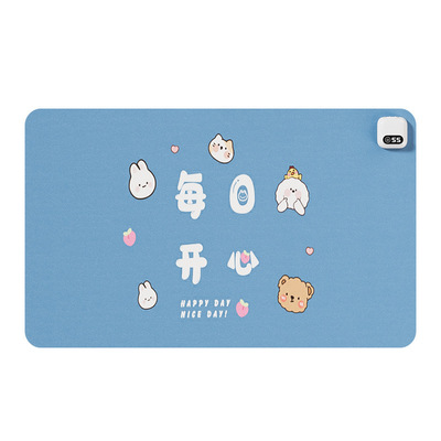 加热鼠标垫冬季办公室电脑桌面加热垫学生写字暖手垫超大发热桌垫