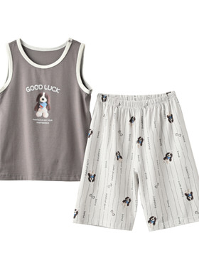 A类儿童莫棉家居服套装夏款