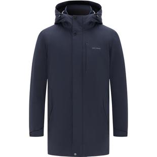 【三防】EMZ鄂尔多斯冬季加厚保暖中长款轻商务带帽鹅绒羽绒服男